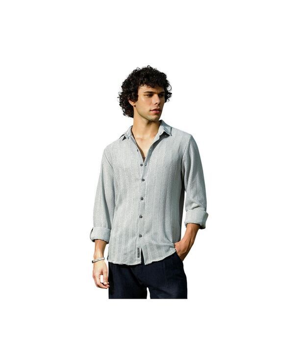 キャンパスストラ メンズ トップス シャツ Campusutra Mens WickerTactile Shirt Grey グレー