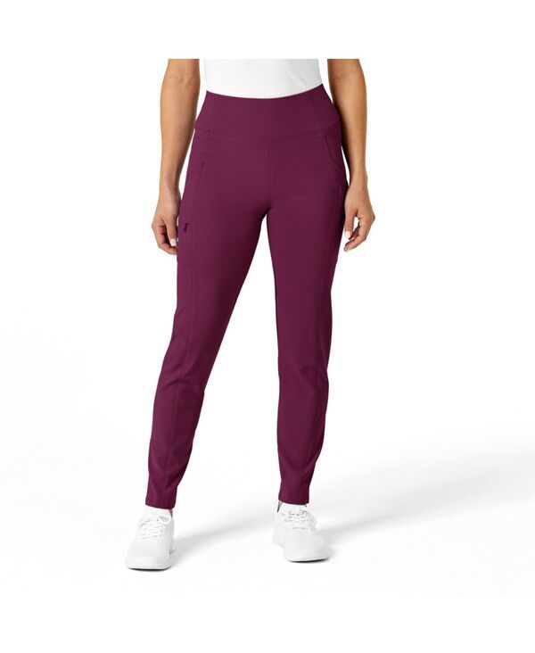 ウィンク レディース ボトムス カジュアルパンツ ハイウエスト プチ Wink Petite RENEW High Waist Power Scrub Pant Wine ワイン