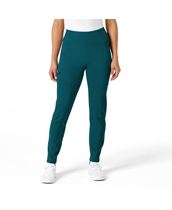 ウィンク レディース ボトムス カジュアルパンツ ハイウエスト プチ Wink Petite RENEW High Waist Power Scrub Pant Caribbean blue ブルー