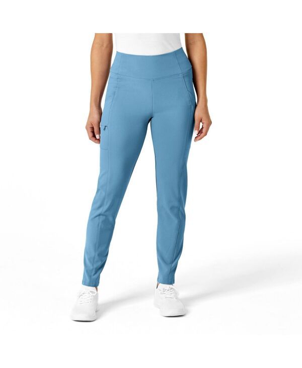ウィンク レディース ボトムス カジュアルパンツ ハイウエスト プチ Wink Petite RENEW High Waist Power Scrub Pant Bay blue ブルー