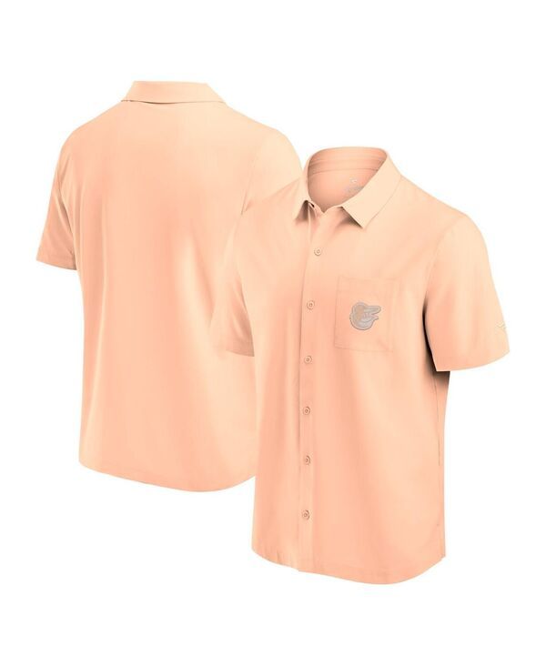 ファナティクス メンズ トップス シャツ Fanatics Mens Light Pink Baltimore Orioles Front Office ButtonUp Shirt Light Pi