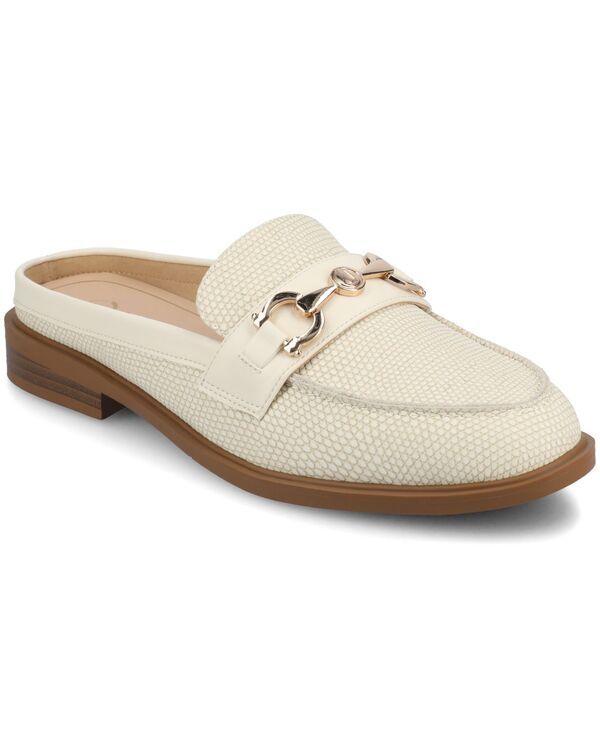 ジュルネ コレクション レディース シューズ スリッポン・ローファー Journee Collection Womens Rayla Slip On Loafers Bone Lizard