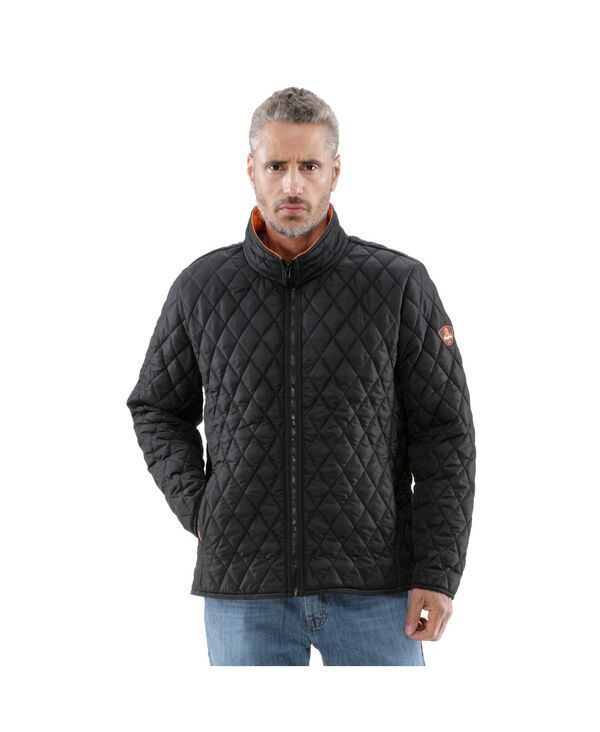 リフリジウェア メンズ アウター ジャケット・ブルゾン キルティング RefrigiWear Mens Lightweight Diamond Quilted Jacket Black ブラック
