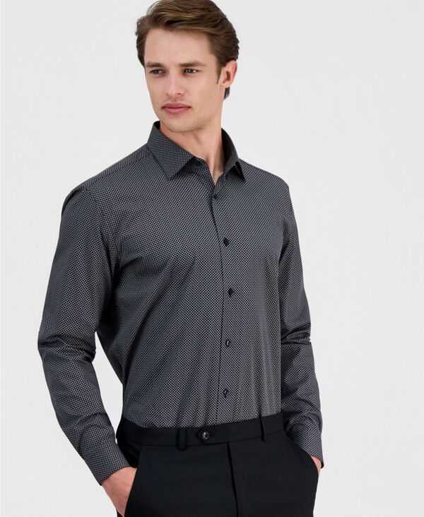 ヒューゴボス メンズ トップス シャツ Hugo Boss Mens ModernFit Patternedresshirt Black ブラック