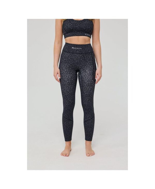 オースク レディース ボトムス レギンス OOSC Womens Infinite High Waisted Leggings Black Leopard Black leopard ブラック