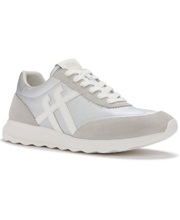 フィットフロップ レディース シューズ スニーカー レース FitFlop Womens RetroQ FF LaceUp Trainersneaker silver Urban White ホワイト