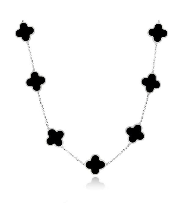 ザ・ラブリー レディース アクセサリー ネックレス・チョーカー・ペンダントトップ レース The Lovery Onyx Clover Necklace Onyx