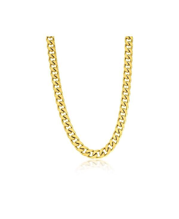 メタロ レディース アクセサリー ネックレス・チョーカー・ペンダントトップ Tシャツ レース Metallo Stainlessteel 10mm Cuban Chainecklace Gold ゴー
