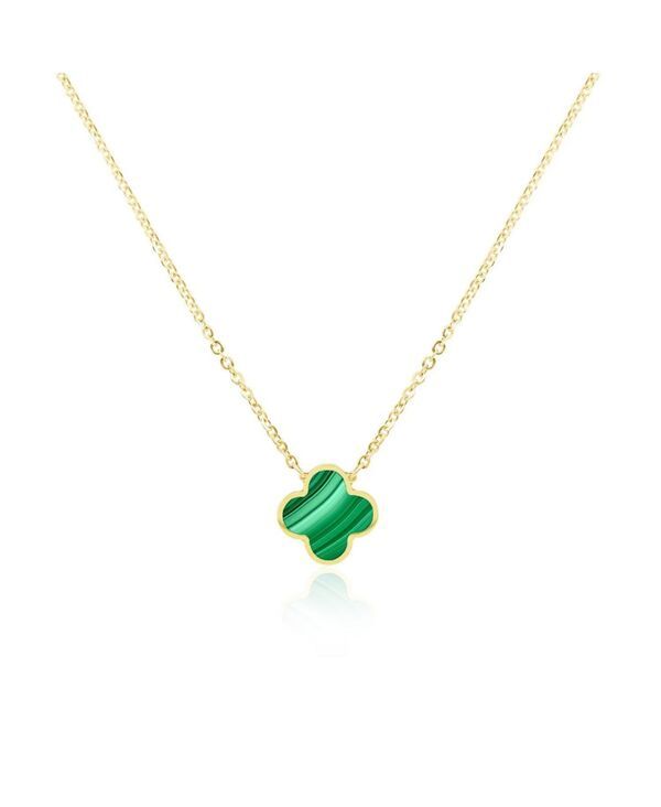 ザ・ラブリー レディース アクセサリー ネックレス・チョーカー・ペンダントトップ レース The Lovery Malachite Single Clover Necklace Malachite
