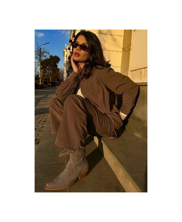 ラグアンドコー レディース シューズ ブーツ・レインブーツ Rag Co Rag and CO Womens Costello Rhinestones Embellished Cowboy Boots