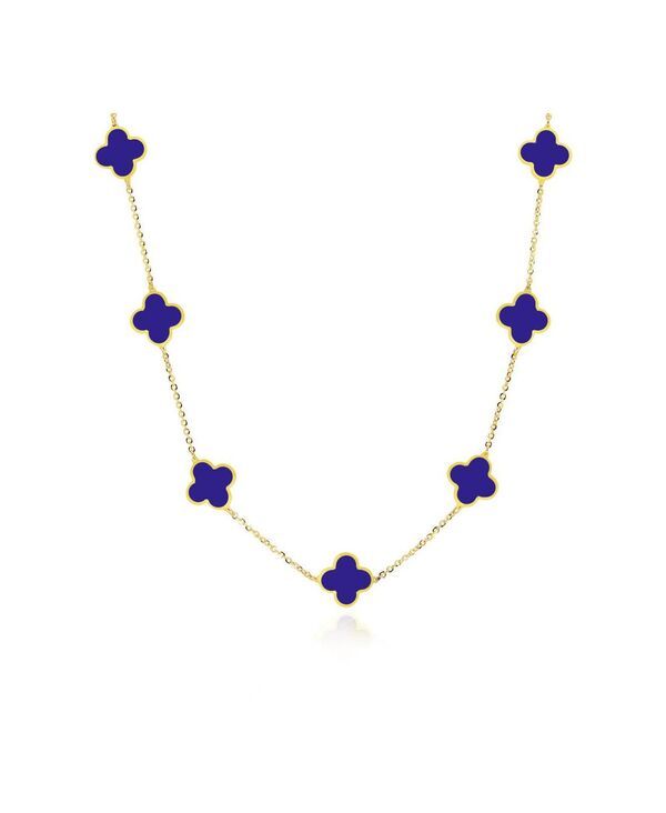 ザ・ラブリー レディース アクセサリー ネックレス・チョーカー・ペンダントトップ レース The Lovery Smallapis Clover Necklace 14K Lapis ゴールド