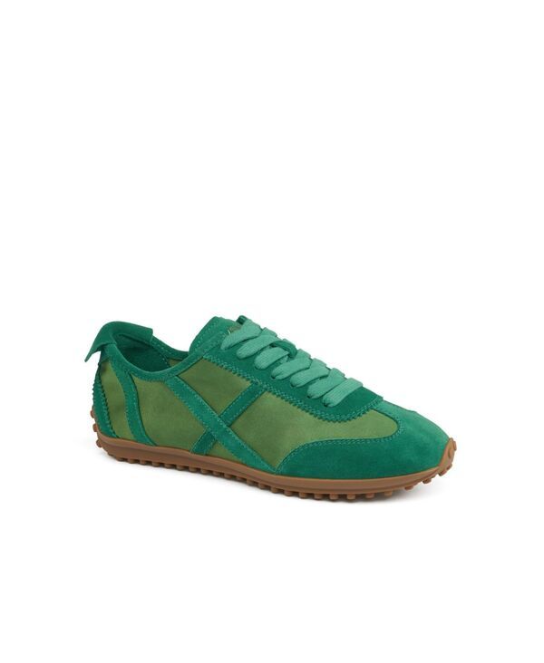 ジェースライズ レディース シューズ スニーカー スエード JSlides Womens Emily Suede Sneaker Green グリーン