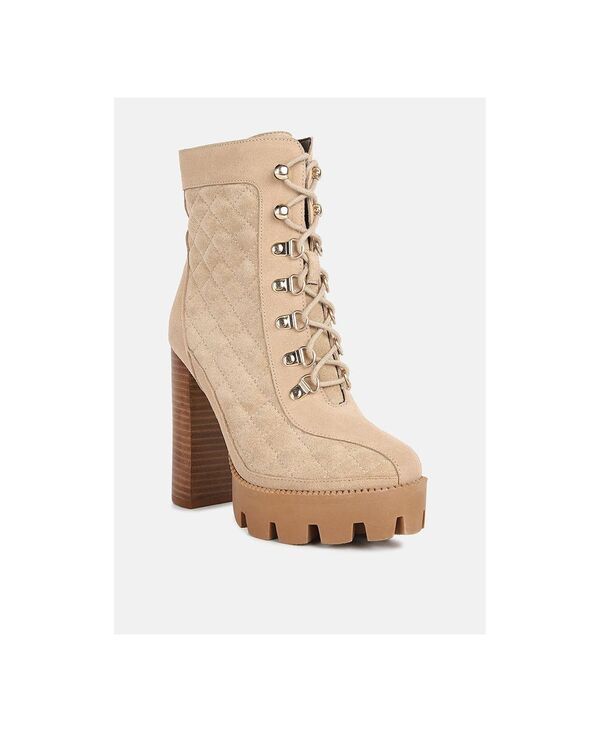 ラグアンドコー レディース シューズ ブーツ・レインブーツ キルティング スエード アンクル Rag Co YOKO Womens Fine Suede Quilted Ankle Boots Lig