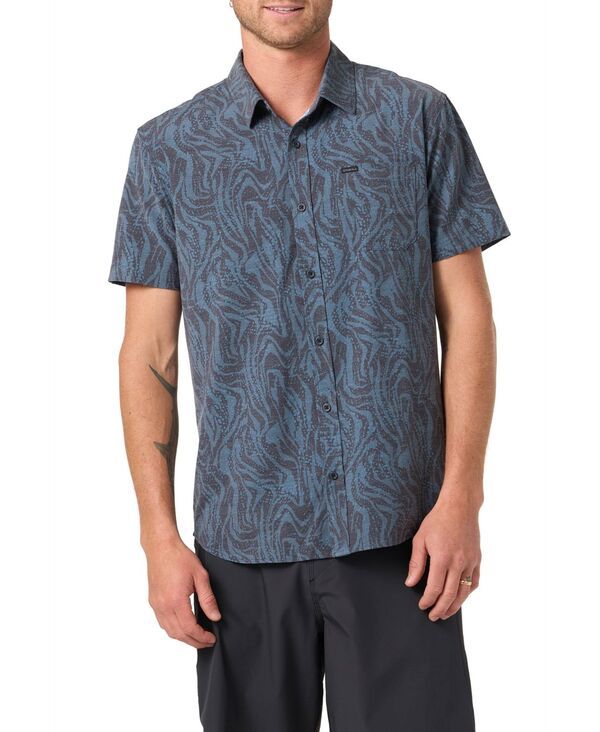 オニール メンズ トップス シャツ 半袖 ONeill Mens TRVLR Traverse UPF ShortSleeve Shirt Dark Shadow