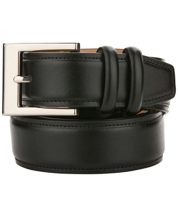 ペリーエリス メンズ アクセサリー ベルト レザー Perry Ellis Portfolio Mens Fine Leather Burnish Belt Black ブラック