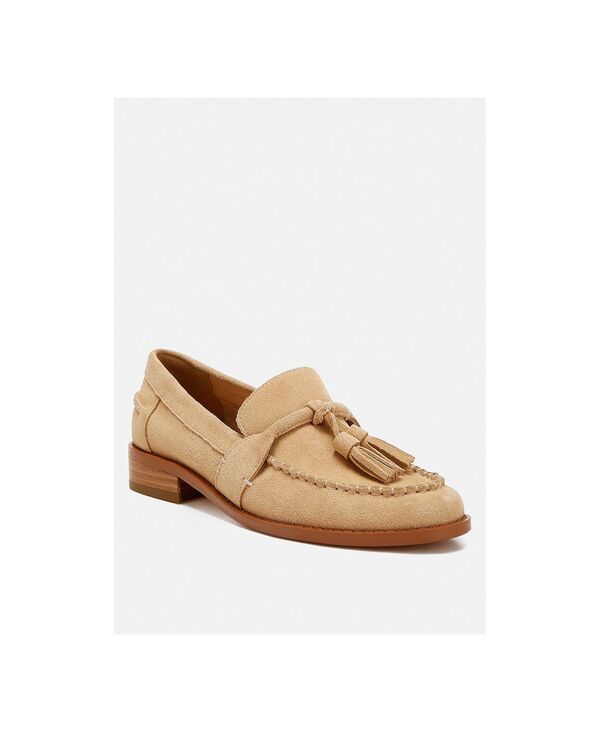 ラグアンドコー レディース シューズ スリッポン・ローファー スエード Rag Co Rag and Co Womens Rhone Tassels Detail Suede Loafers Ligh