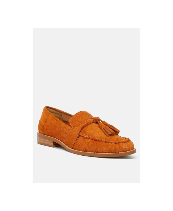 ラグアンドコー レディース シューズ スリッポン・ローファー スエード Rag Co Rag and Co Womens Rhone Tassels Detail Suede Loafers Beig