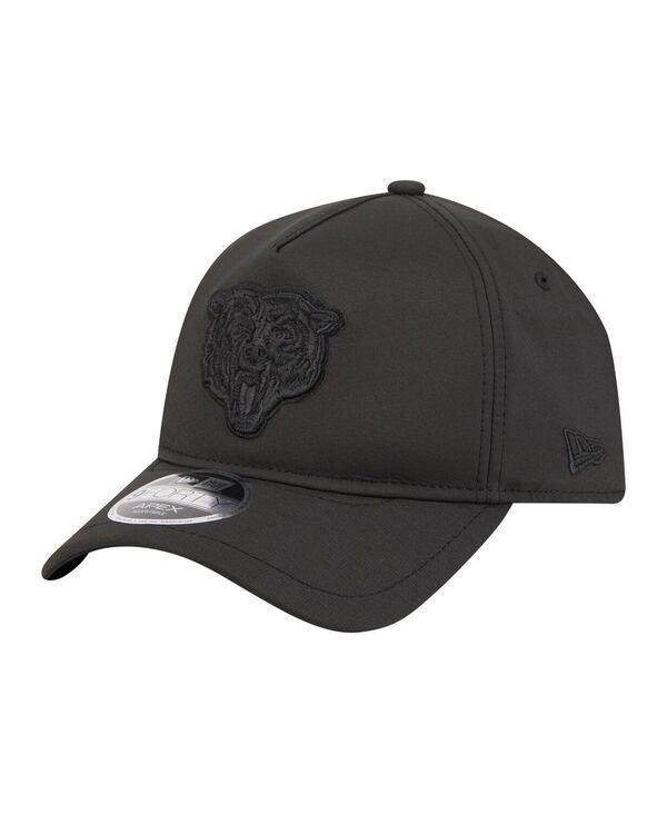 ニューエラ メンズ アクセサリー 帽子 New Era Mens Black Chicago Bears Apex 9FORTY Adjustable Hat Black ブラック