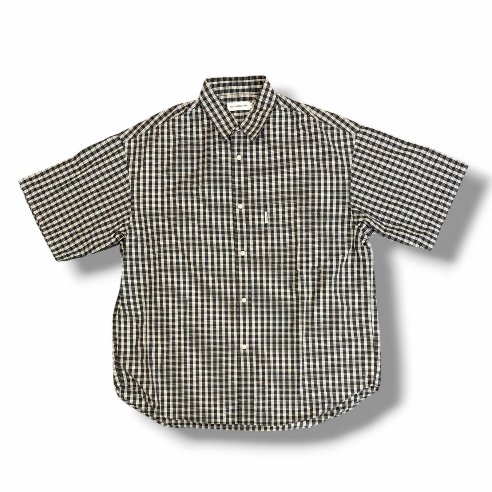 参考上代26400円 COOTIE PRODUCTIONS 24SS Dobby Check S/S Shirt