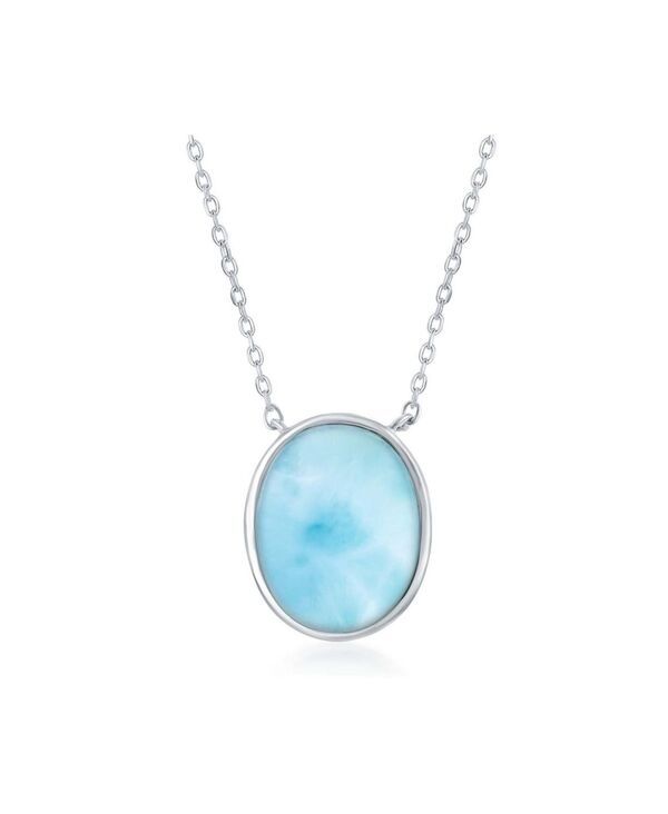 カリビアントレジャーズ レディース アクセサリー ネックレス・チョーカー・ペンダントトップ レース Caribbean Treasuresterling Silver Bezel Set Ovalar