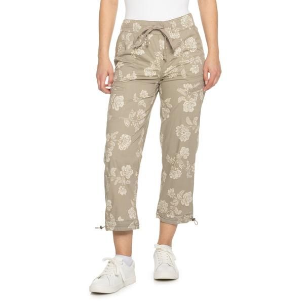 デモクラシー レディース ボトムス カジュアルパンツ フラワー柄 プリント フラワー Democracy Floral Print Poplin Pants CobblestoneBirch Mult
