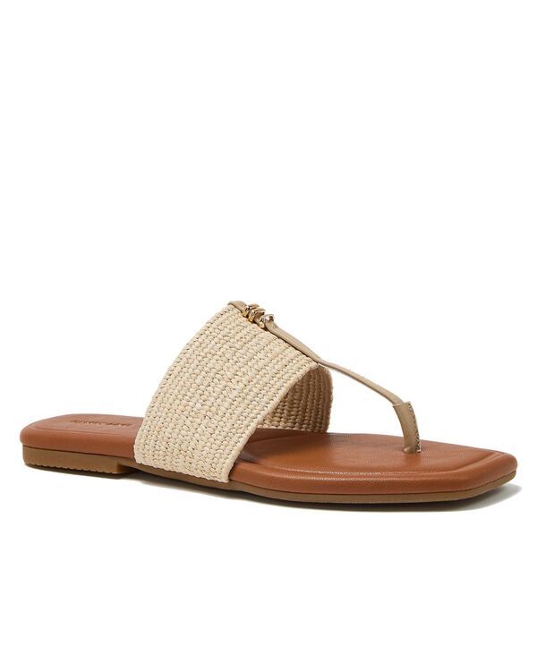 ランズエンド レディース シューズ サンダル Lands End Womens Haven Stretch Raffia Sandals Egret