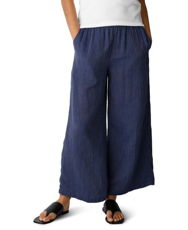 エイリーンフィッシャー レディース ボトムス カジュアルパンツ プラスサイズ プチ コットン Eileen Fisher Womens Cotton WideLeg Pants Regular Plu