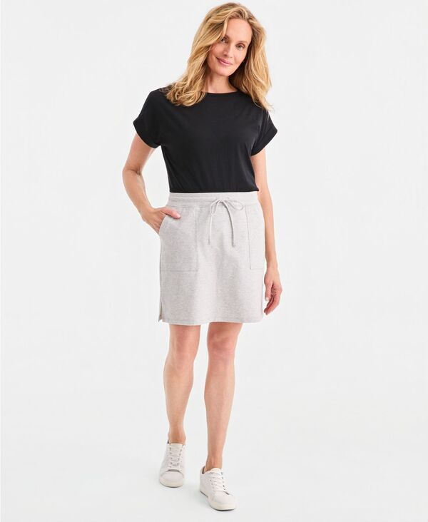スタイルアンドコー レディース ボトムスカート ニット Style Co Womens PullOn Knit Skort Slate Grey スレート