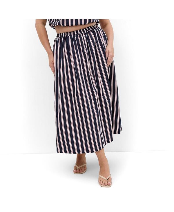シティーシック レディース ボトムスカート プリント ミディ CITY CHIC Womens Holiday Bloom Print Midi Skirt Navy sienna ネイビー