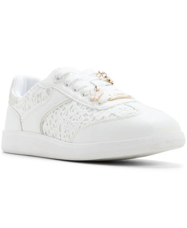 アルド レディース シューズ スニーカー レース ALDO Womens Erilg LaceUp Low Top Sneakers White Lace ホワイト