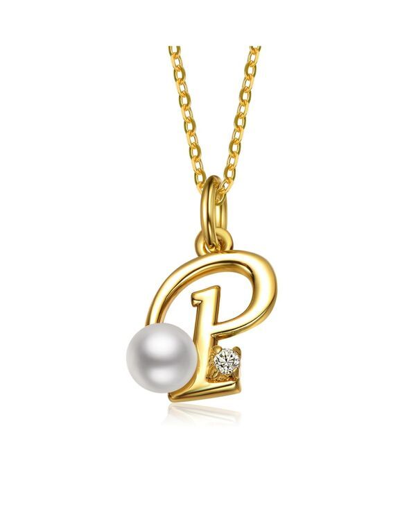 ジジガール レディース アクセサリー ネックレス・チョーカー・ペンダントトップ レース GiGiGirl Dainty Personalized 14K Gold Plated CZ Pearl In