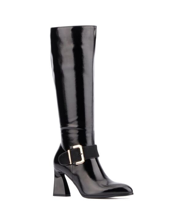 トルゲイス レディース シューズ ブーツ・レインブーツ トール ヒール Torgeis Womens Abrianna Fla red Heel Tall Boot Black ブラック