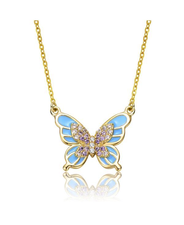 ジジガール レディース アクセサリー ネックレス・チョーカー・ペンダントトップ Tシャツ レース GiGiGirl Teens 14k Gold Plated with Shades of Purpl