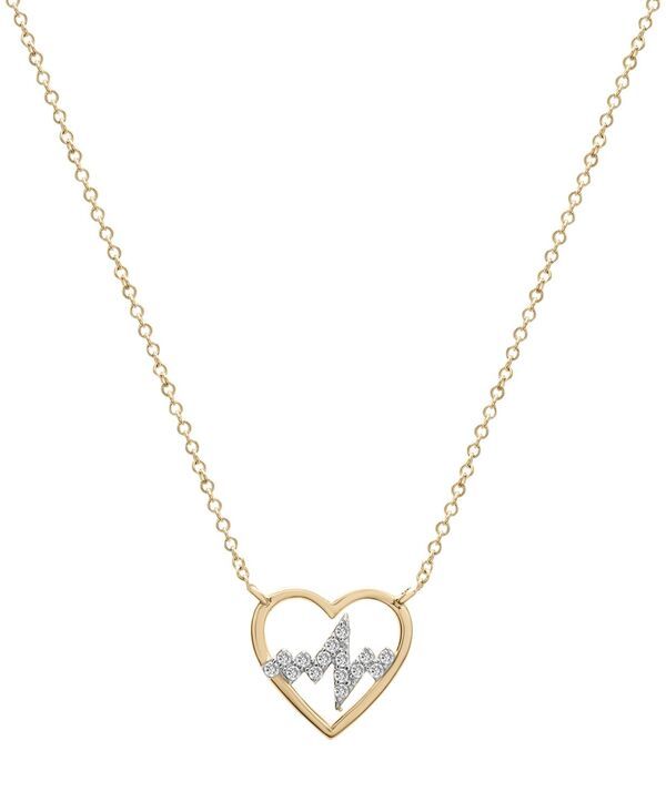 ラップド レディース アクセサリー ネックレス・チョーカー・ペンダントトップ レース Wrappediamond Heartbeat Pendant Necklace 110 ctw in 10k G
