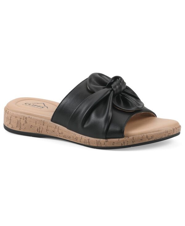 クリフバイホワイトマウンテン レディース シューズ サンダル Cliffs by White Mountain Womens Bonelle Slide Sandals Black Smooth ブラ