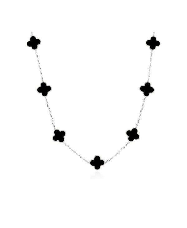 ザ・ラブリー レディース アクセサリー ネックレス・チョーカー・ペンダントトップ レース The Lovery Onyx Clover Necklace Onyx
