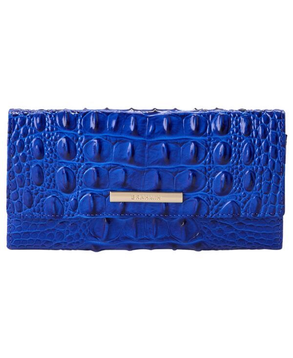 ブランミン レディース アクセサリー 財布 ミニ レザー Brahmin Cordelia Embossed Mini Leather Wallet Ultramarine Melbourne