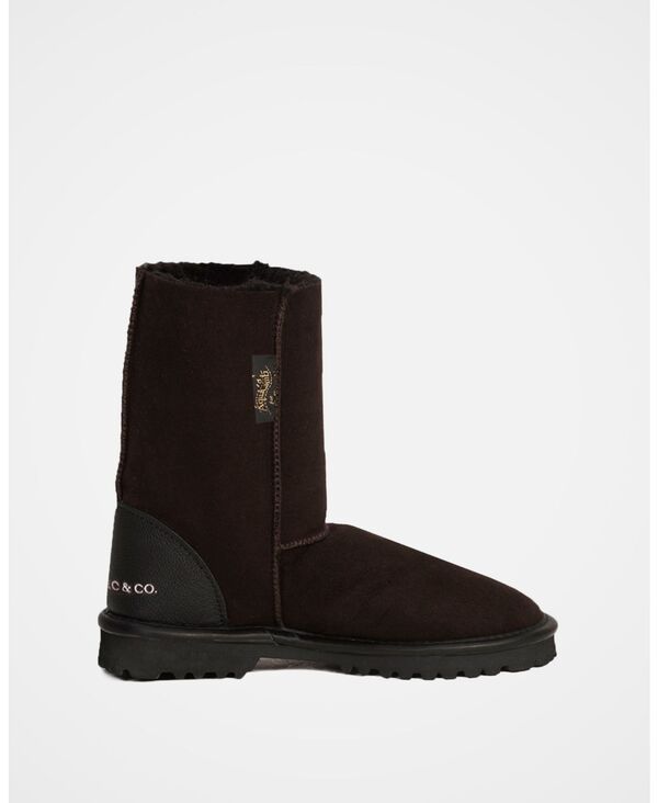 ケルティックアンドコー レディース シューズ ブーツ・レインブーツ Celtic Co Aqualamb Regular Height Boots Darkest brown ブラウン