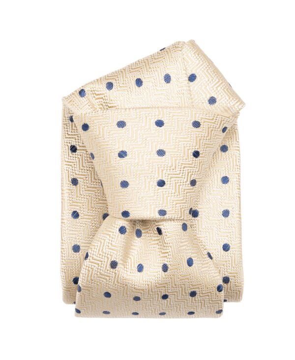 エリザベッタ メンズ アクセサリー ネクタイ トール シルク Elizabetta Big Tall Tiburtina Silk Jacquard Tie for Men Pale yellow イ