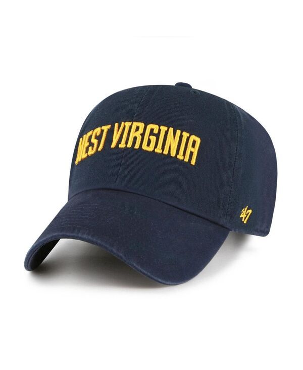 47 ブランド メンズ アクセサリー 帽子 47 Brand Mens Navy West Virginia Mountaineers Clean Up Adjustable Hat Navy ネイビ