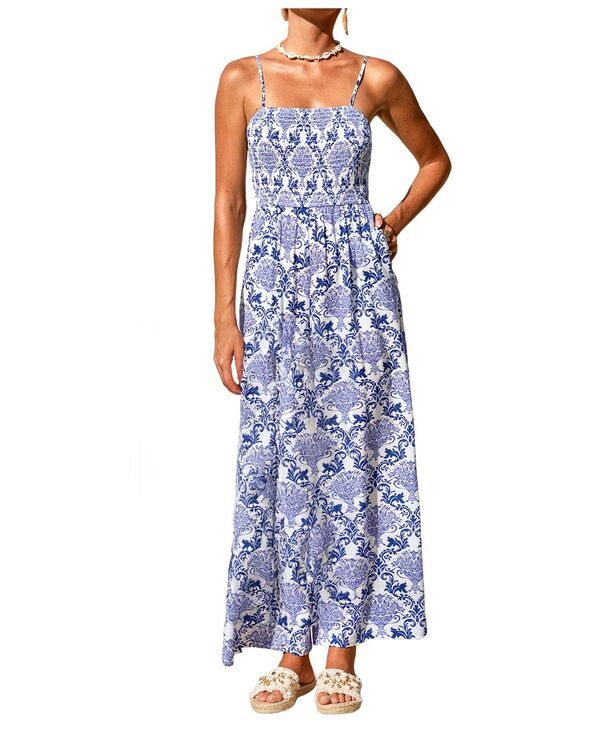 カップシー レディース トップス ジャンプスーツ Cupshe Womens Mythology Ornate Jumpsuit Blue ブルー