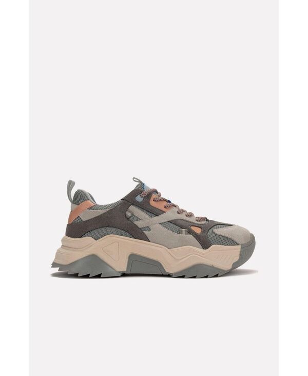 プロローグシューズ レディースニーカー プラットフォーム Prologue Shoes Loretta Platform Sneakers Gray pink グレー
