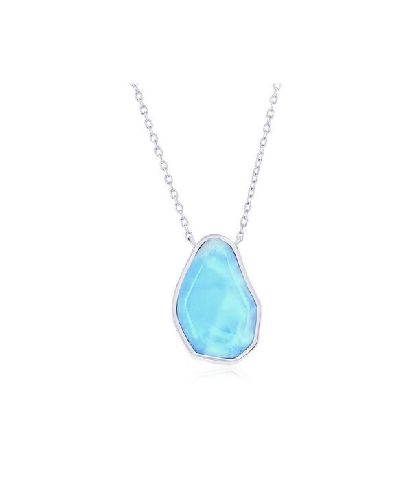 カリビアントレジャーズ レディース アクセサリー ネックレス・チョーカー・ペンダントトップ レース Caribbean Treasuresterling Pearshaped Larimar Neck