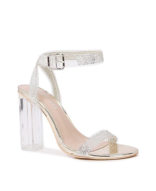 バーネス レディース シューズ サンダル ヒール BERNESS Ember Clear Heel Sandal Gold ゴールド