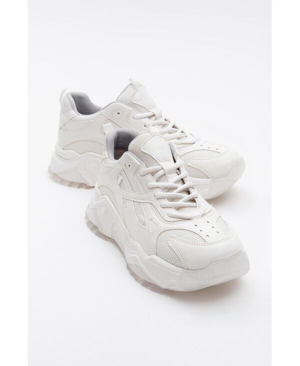 プロローグシューズ レディースニーカー プラットフォーム Prologue Shoes Loretta Platform Sneakers White ホワイト