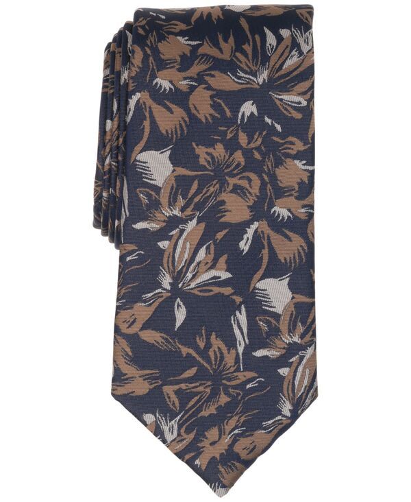 ペリーエリス メンズ アクセサリー ネクタイ フラワー柄 フラワー Perry Ellis Mens Wynne Floral Tie NavyTaupe ネイビー