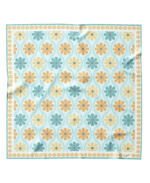 エリザベッタ メンズ アクセサリー ネクタイ シルク Elizabetta Gargano Silk Pocket Square for Men Aqua アクア