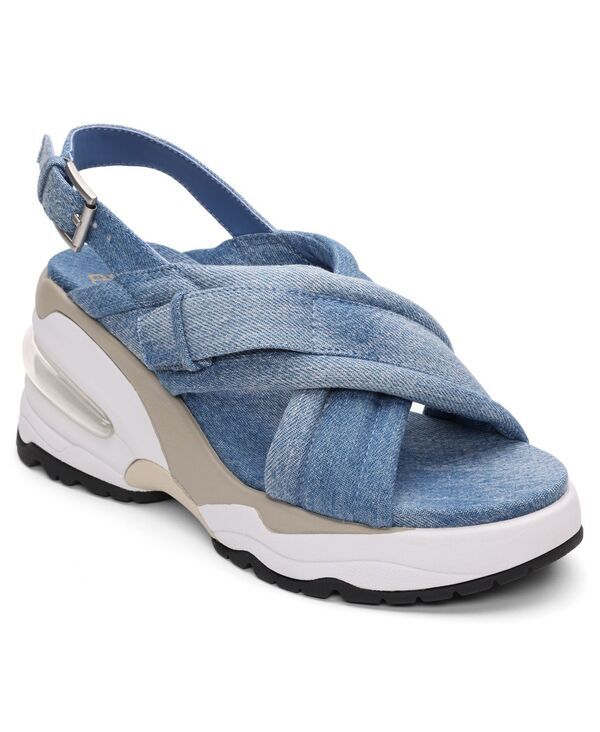アッシュ レディース シューズ サンダル ASH Womens Delia Round Toe Wedge Sandals Dark Blue ブルー