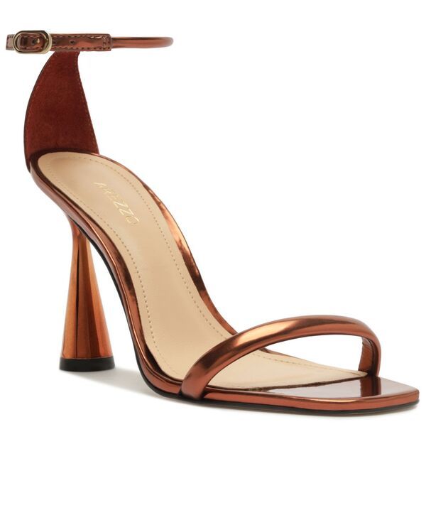 アレッツォ レディース シューズ サンダル Arezzo Womens Lea High Stiletto Dressandals Hot Pepper Metal