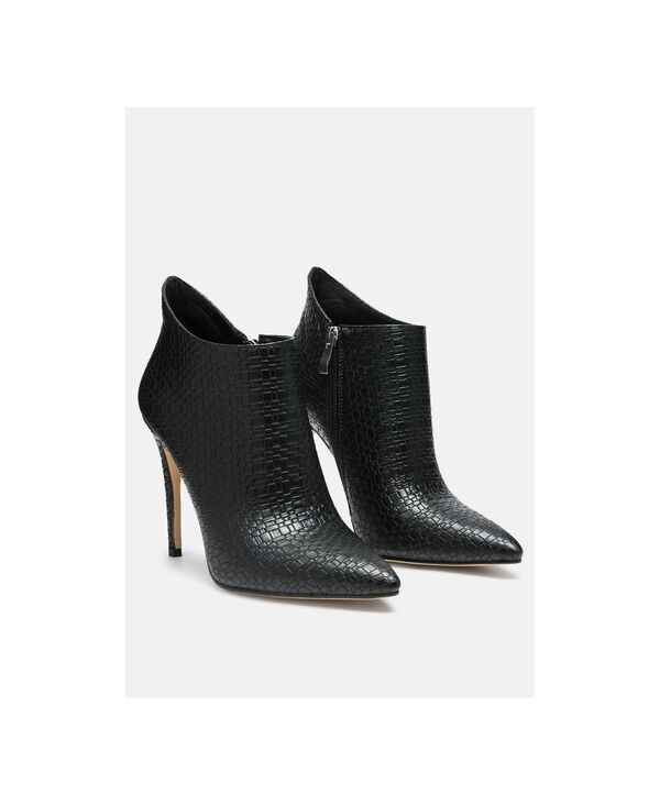 ラグアンドコー レディース シューズ ブーツ・レインブーツ Rag Co Rag and Co Womens Lolita Woven Texture Stiletto Boot Black ブラック